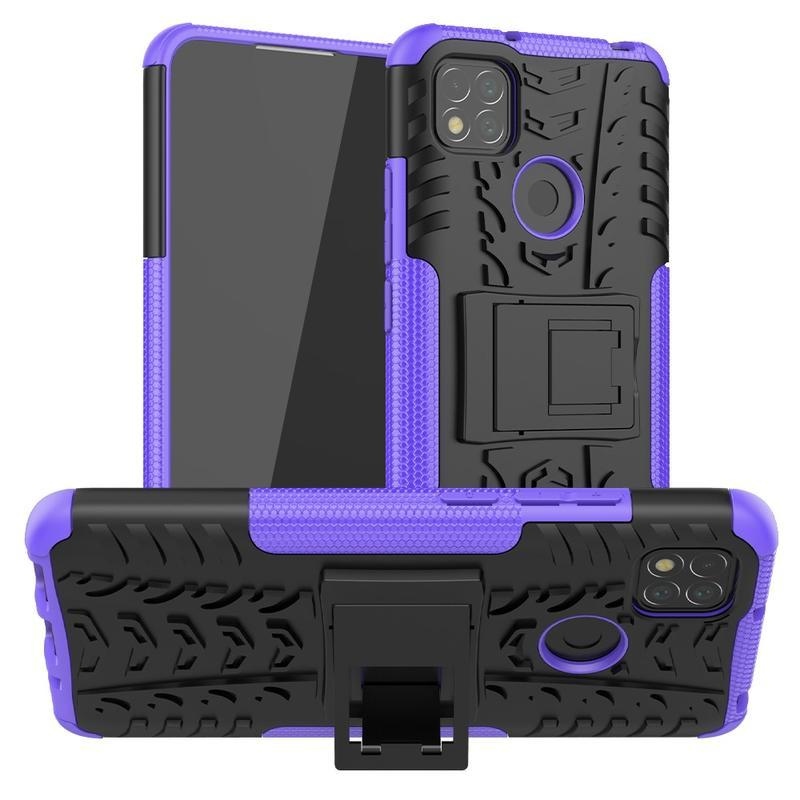 Kick tartós hibrid borítás Xiaomi Redmi 9C-hez - lila