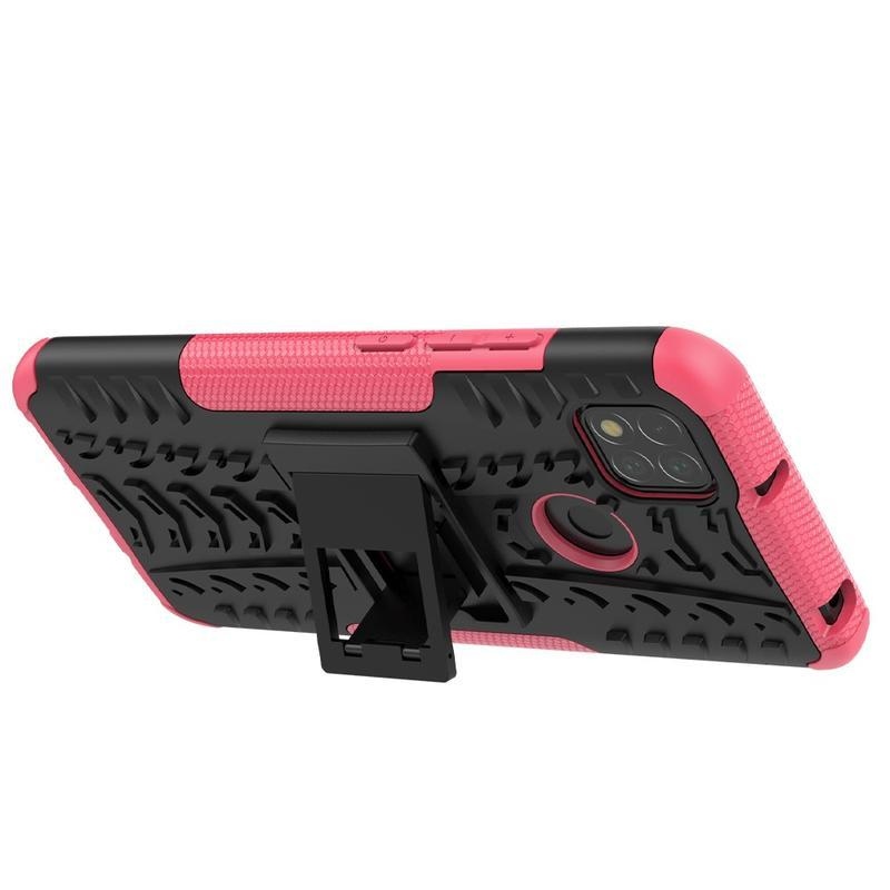 Kick tartós hibrid borítás Xiaomi Redmi 9C-hez - rózsaszínű