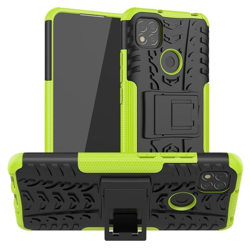 Kick tartós hibrid borítás Xiaomi Redmi 9C-hez - zöld