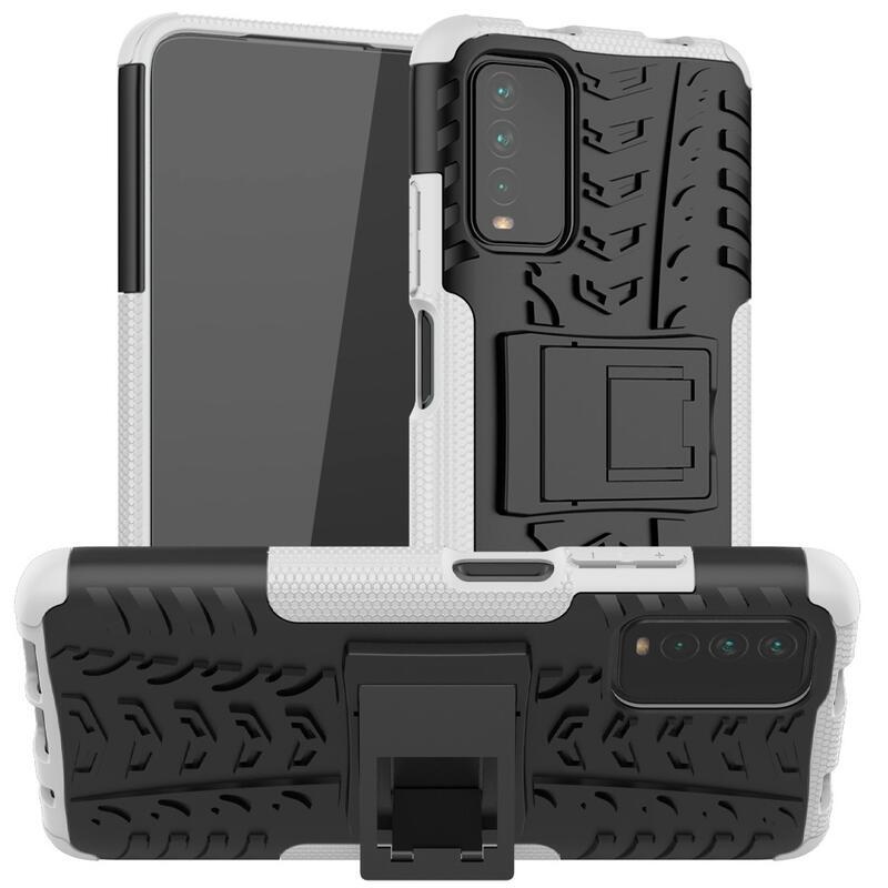 Kick tartós hibrid borítás Xiaomi Redmi 9T-hez - fehér