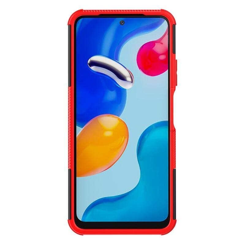 Kick tartós hibrid borítás a Xiaomi Redmi Note 11 4G/Note 11S 4G készülékhez - piros színű