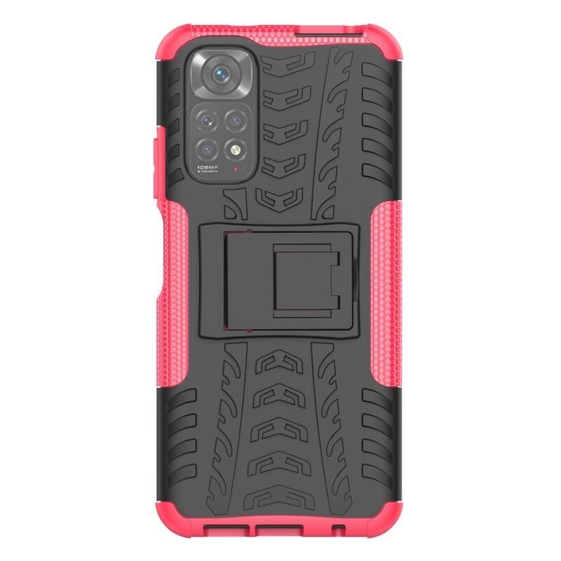 Kick tartós hibrid borítás a Xiaomi Redmi Note 11 4G/Note 11S 4G készülékhez - rózsaszínű