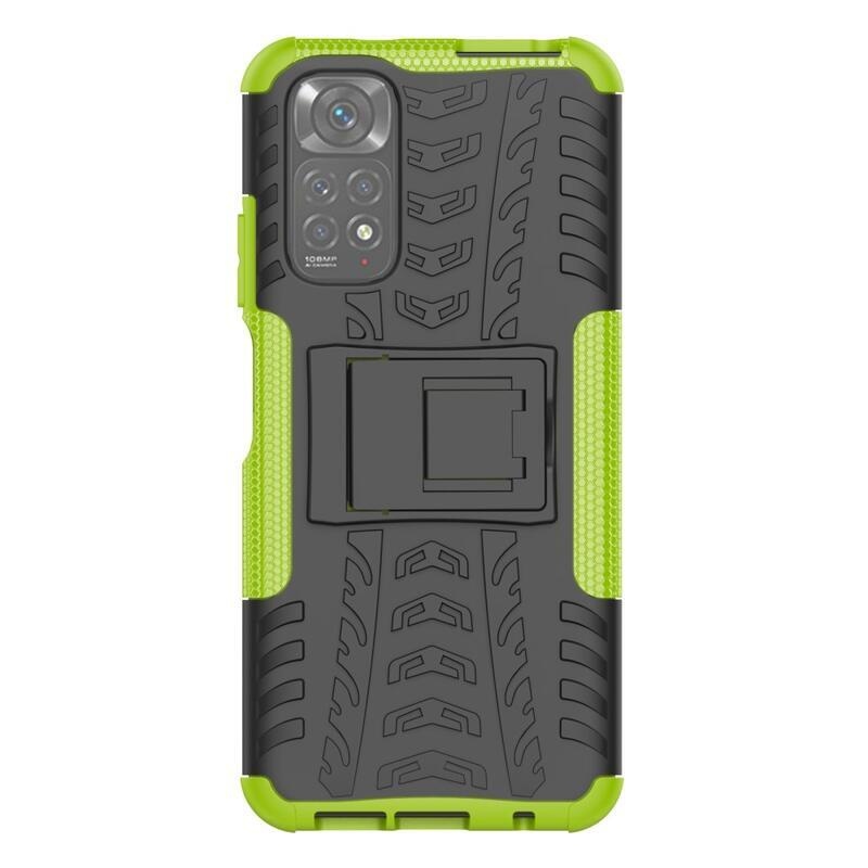 Kick tartós hibrid borítás Xiaomi Redmi Note 11 4G/Note 11S 4G - zöld