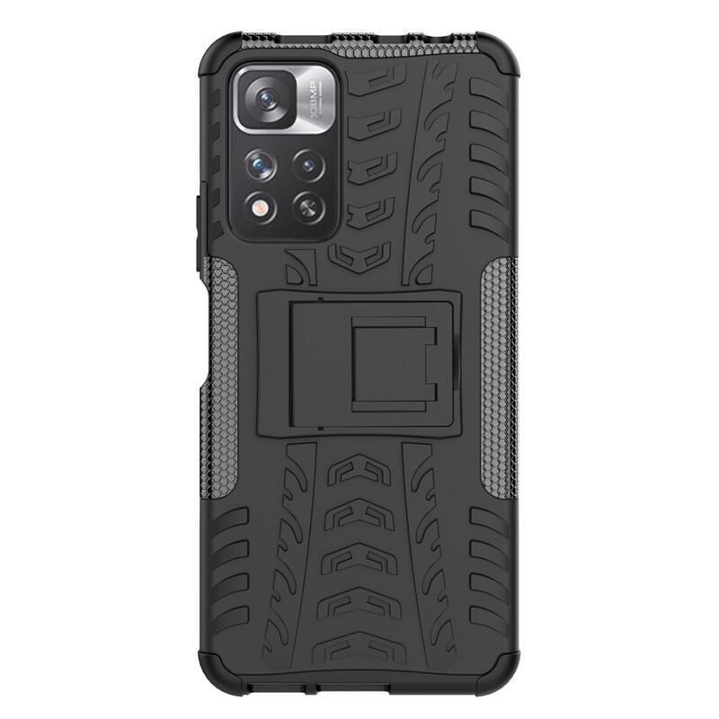 Kick tartós hibrid borítás a Xiaomi Redmi Note 11 Pro+ 5G számára - fekete