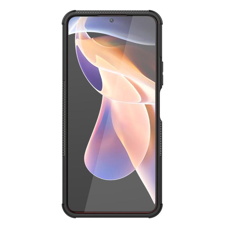 Kick tartós hibrid borítás a Xiaomi Redmi Note 11 Pro+ 5G számára - fekete
