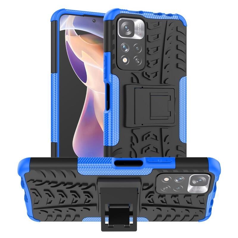 Kick tartós hibrid borító Xiaomi Redmi Note 11 Pro+ 5G - kék