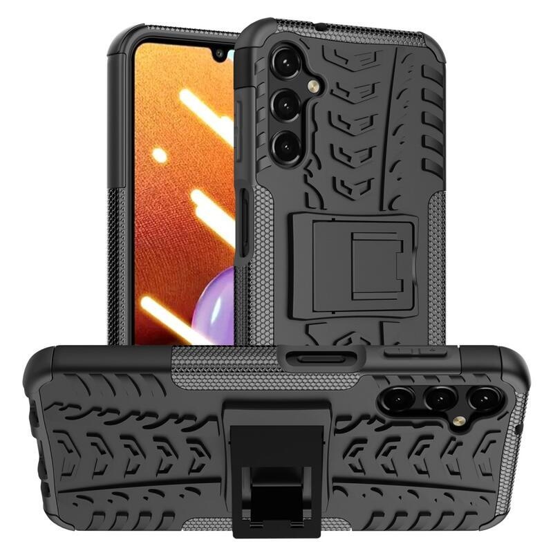 Rúgásálló hibrid borítás Samsung Galaxy A14 4G/5G készülékhez - fekete