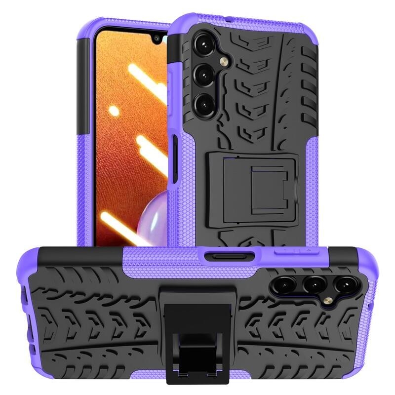 Rúgásálló hibrid borítás Samsung Galaxy A14 4G/5G készülékhez - lila