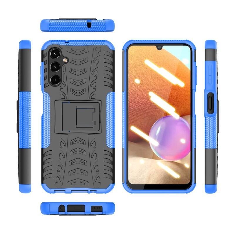 Rúgásálló hibrid borítás Samsung Galaxy A14 4G/5G készülékhez - kék