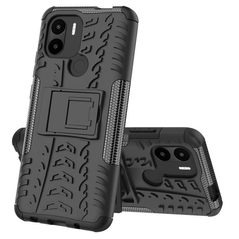 Kick tartós hibrid borítás Xiaomi Redmi A1+/A2+ készülékhez - fekete
