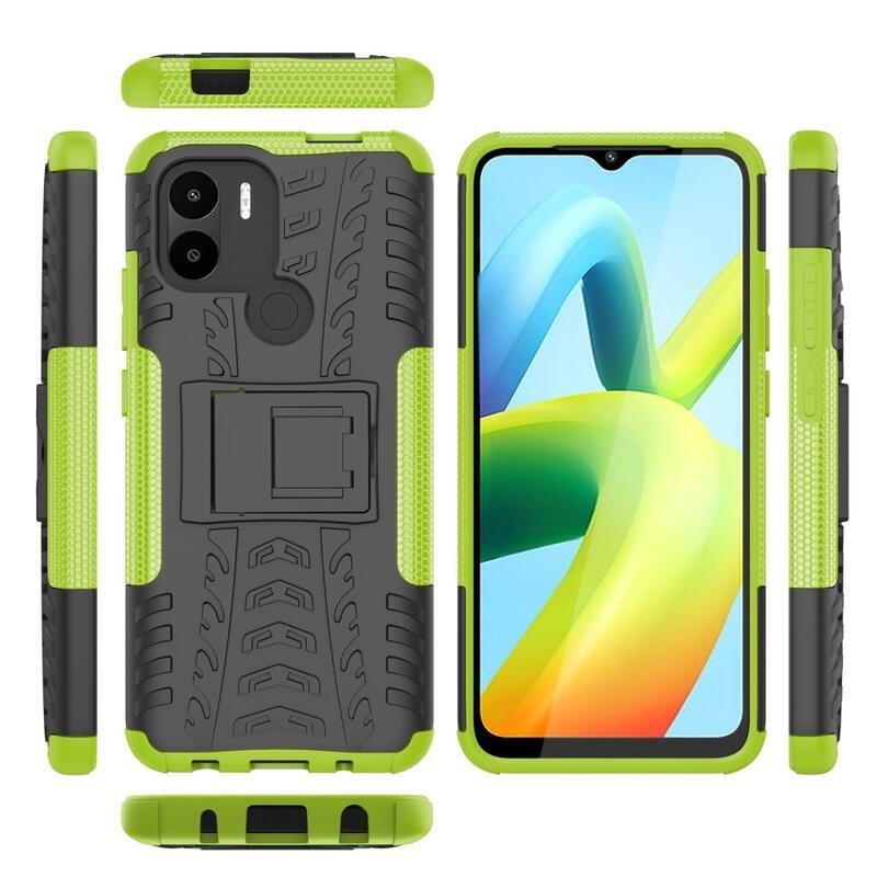 Kick tartós hibrid borítás Xiaomi Redmi A1+/A2+ készülékhez - zöld