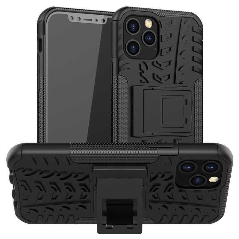 Kick tartós hibrid borítás iPhone 12 Pro/12 készülékhez - fekete