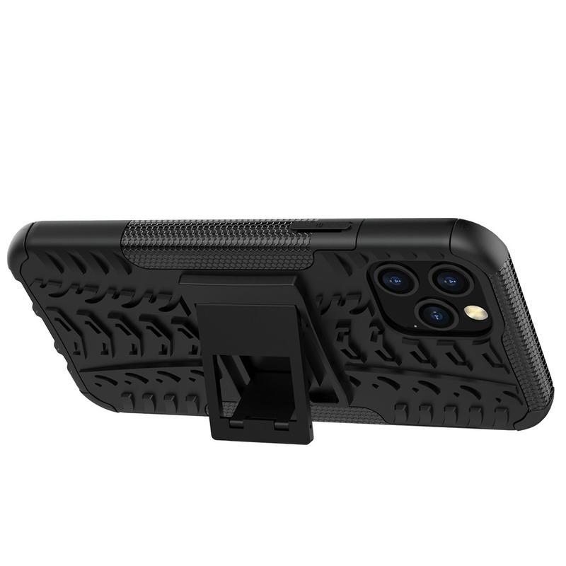 Kick tartós hibrid borítás iPhone 12 Pro/12 készülékhez - fekete