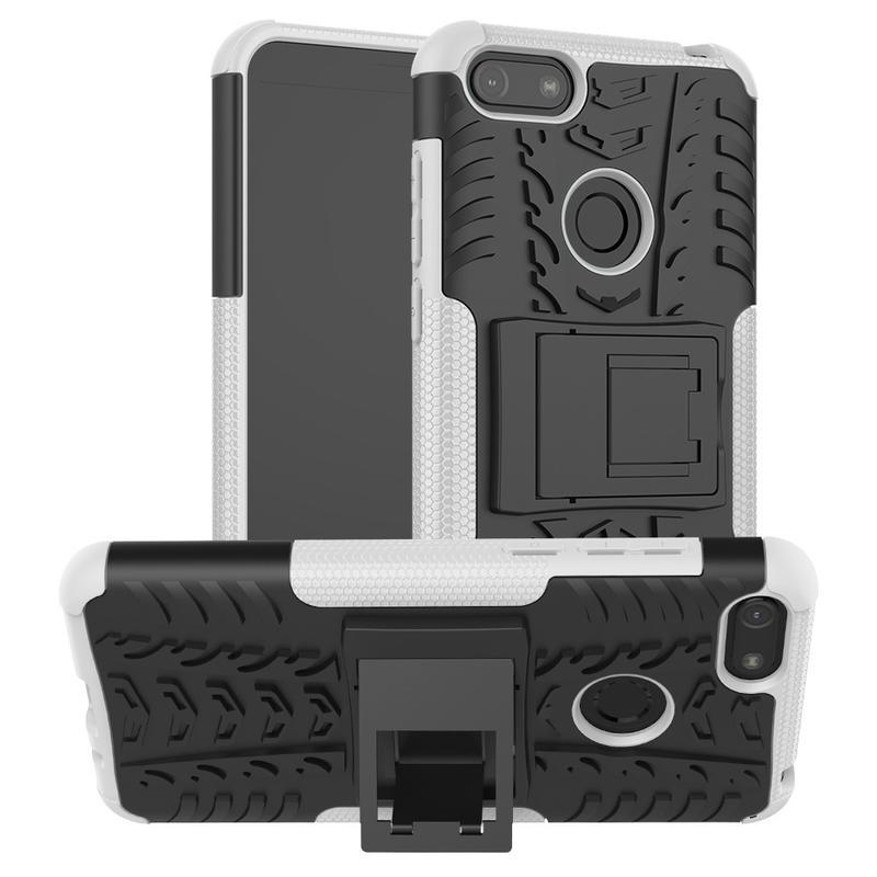 Kick tartós hibrid borítás Motorola Moto E6 Play készülékhez - fehér