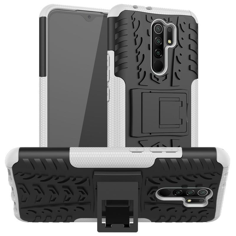 Kick tartós hibrid borítás Xiaomi Redmi 9-hez - fehér