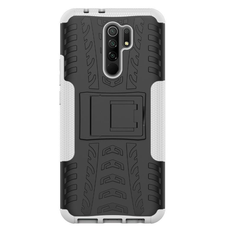 Kick tartós hibrid borítás Xiaomi Redmi 9-hez - fehér