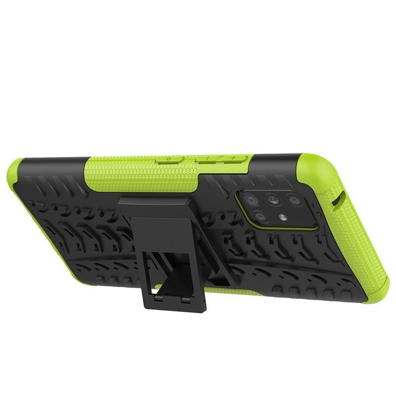 Kick tartós hibrid borítás Samsung Galaxy A51 5G készülékhez - zöld