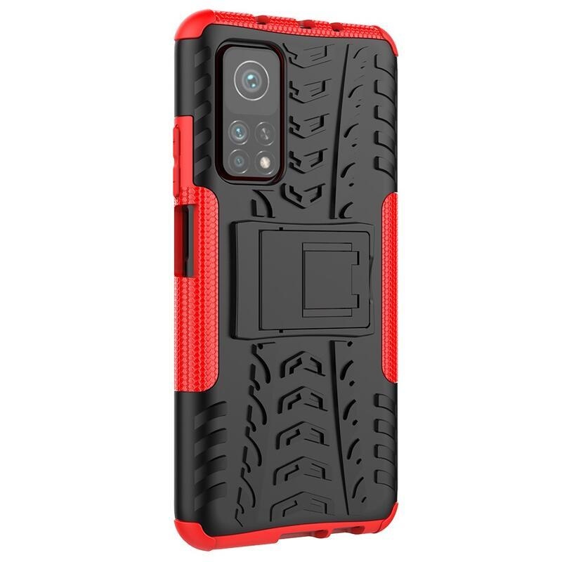 Rúgásálló hibrid borítás a Xiaomi Mi 10T 5G/10T Pro 5G készülékhez - piros