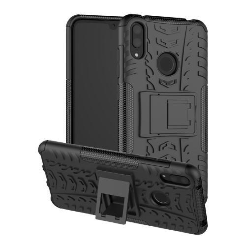 Kick tartós hibrid mobiltok Huawei Y7 (2019) - fekete