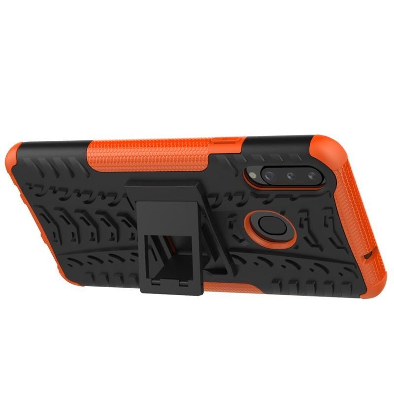 Kick tartós hibrid mobil tok Samsung Galaxy A20s készülékhez - narancssárga