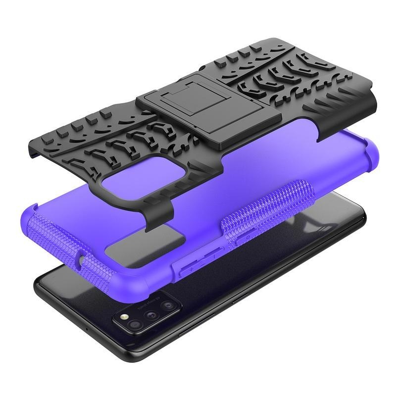 Kick tartós hibrid mobiltáska Samsung Galaxy A41 készülékhez - lila