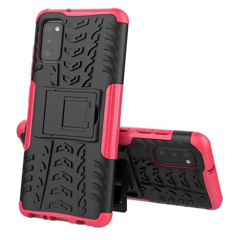 Kick tartós hibrid mobil tok Samsung Galaxy A41-hez - rózsaszínű