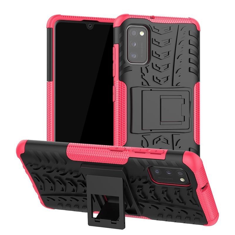 Kick tartós hibrid mobil tok Samsung Galaxy A41-hez - rózsaszínű