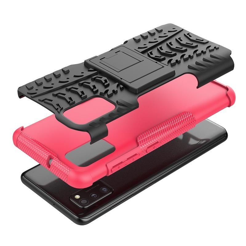 Kick tartós hibrid mobil tok Samsung Galaxy A41-hez - rózsaszínű