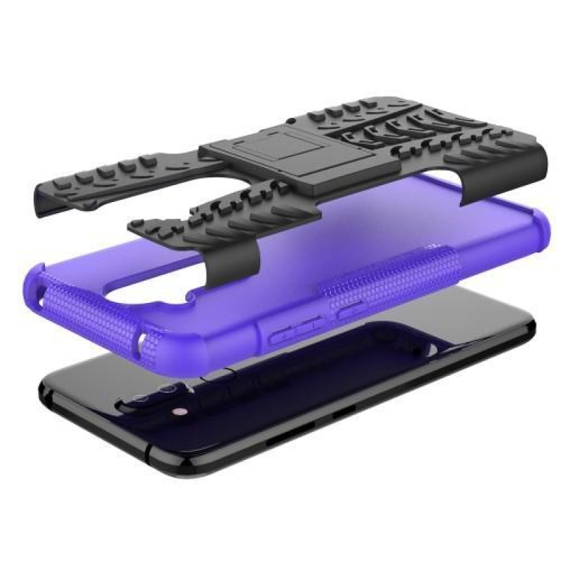 Kick tartós hibrid tok Nokia 8.1 készülékhez - lila