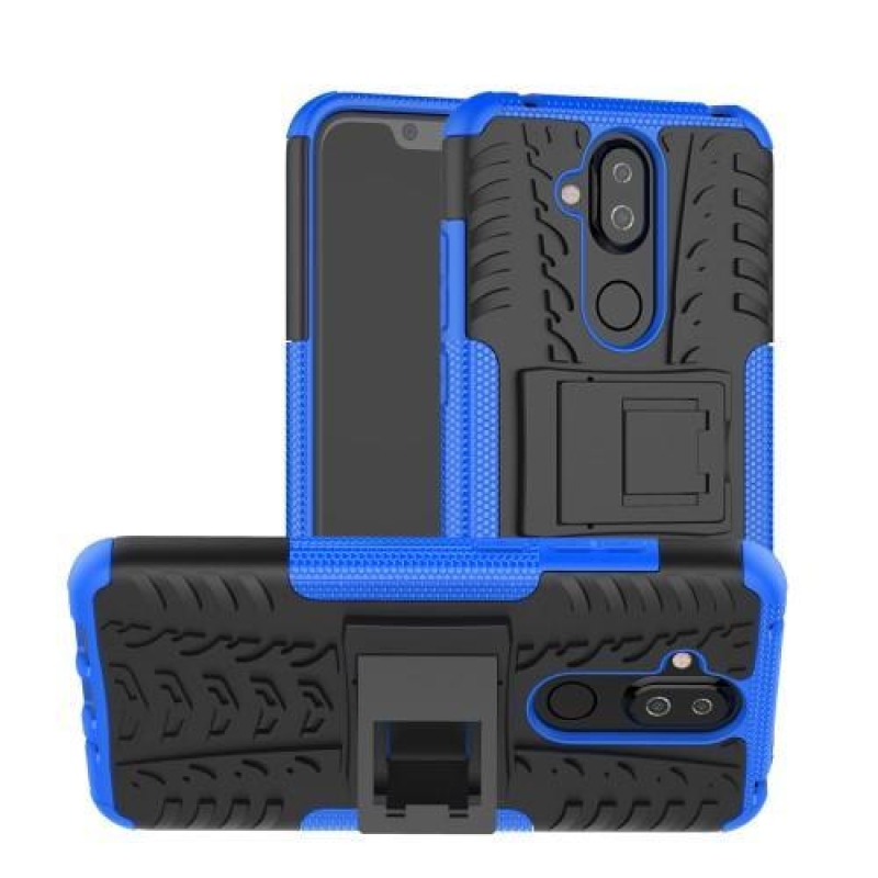 Kick tartós hibrid tok Nokia 8.1 készülékhez - kék