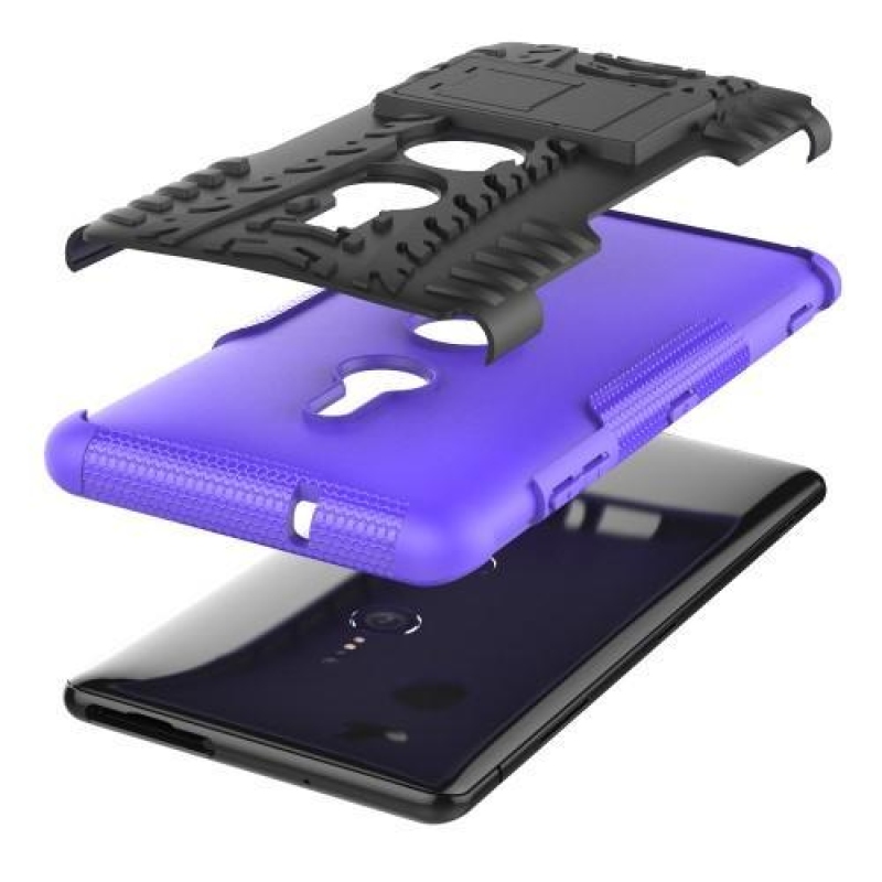 Rúgásálló hibrid tok Sony Xperia XZ3-hoz - lila