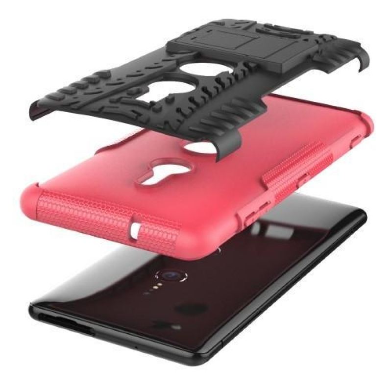 Rúgásálló hibrid tok Sony Xperia XZ3-hoz - rózsaszínű