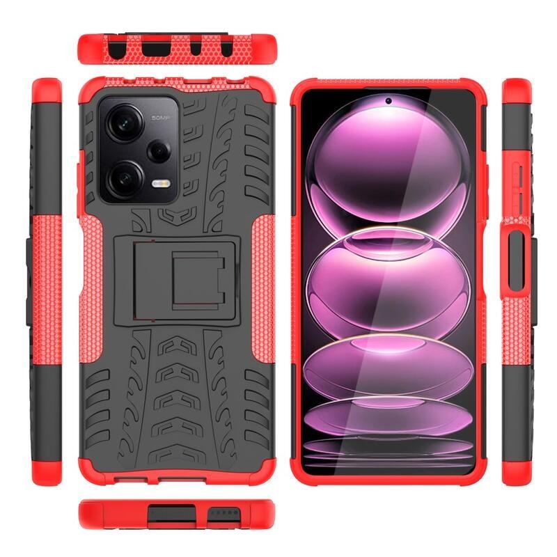 Rúgásálló borítás a Xiaomi Redmi Note 12 Pro 5G/Poco X5 Pro 5G készülékhez - piros