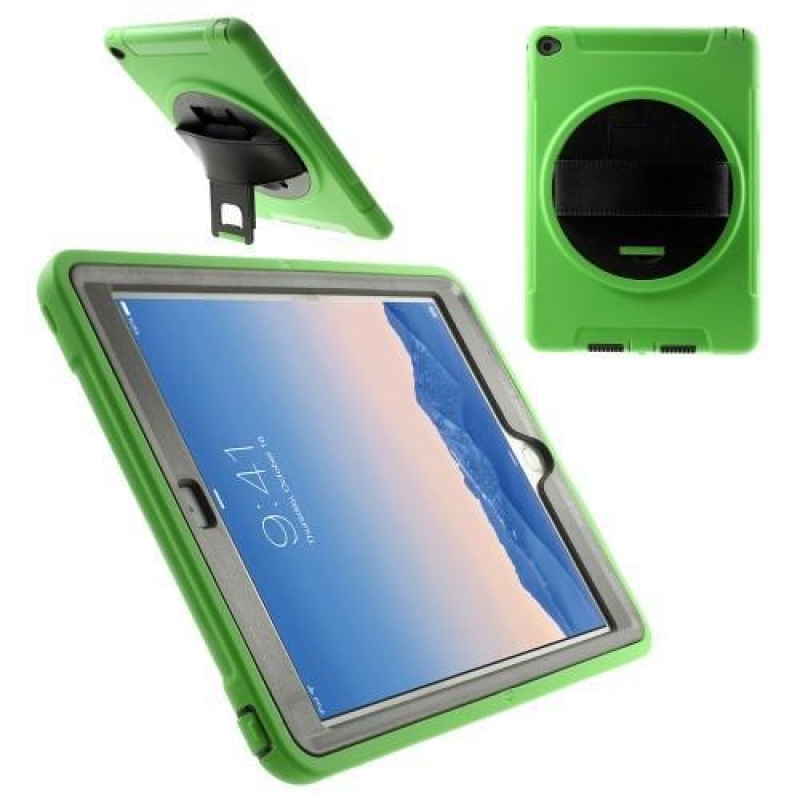 Kick tartós tok állvánnyal iPad Air 2 készülékhez - zöld