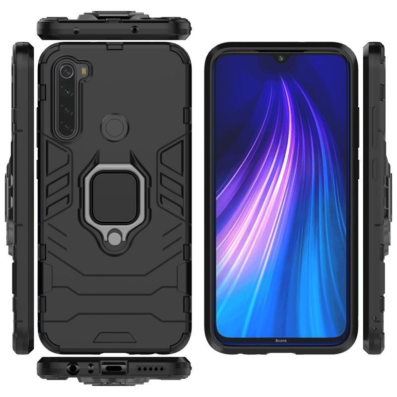 Guardy hibrid borító Xiaomi Redmi Note 8-hoz - fekete