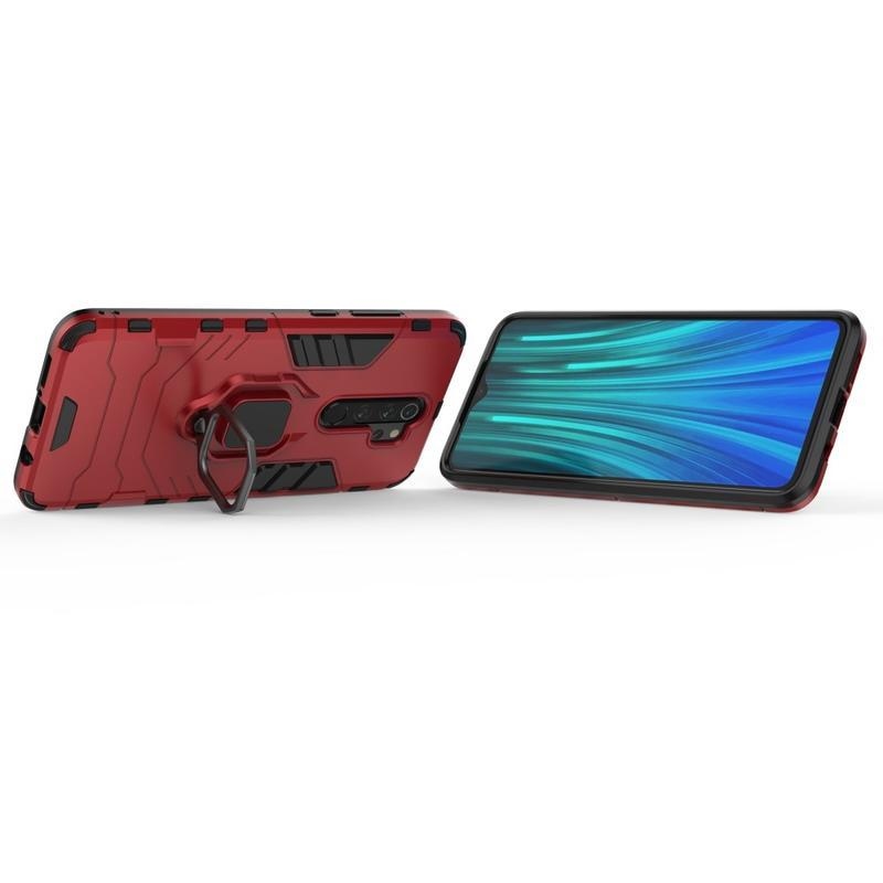 Guardy hibrid borító Xiaomi Redmi Note 8 Pro készülékhez - piros