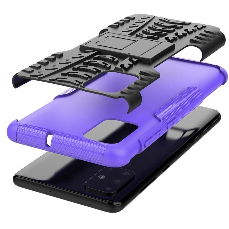 Kick hibrid tartós borítás Samsung Galaxy A71 készülékhez - lila