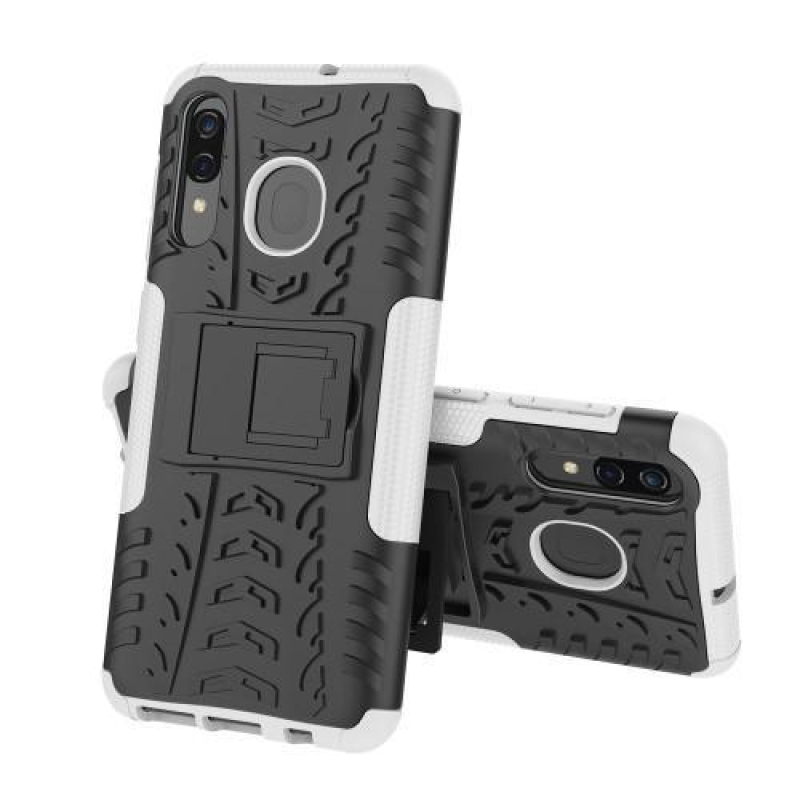 Kick hibrid tartós tok Samsung Galaxy A50 / A30 / A30s / A20 - fehér