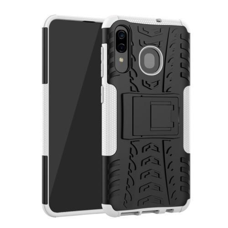 Kick hibrid tartós tok Samsung Galaxy A50 / A30 / A30s / A20 - fehér