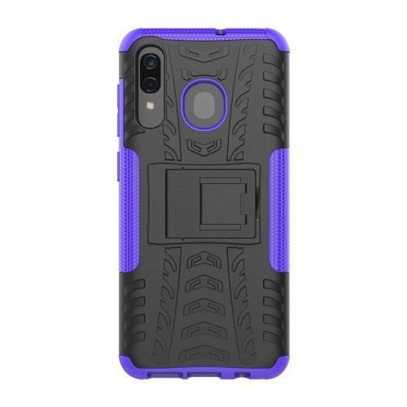 Kick hibrid tartós tok Samsung Galaxy A50 / A30 / A30s / A20 készülékhez - lila