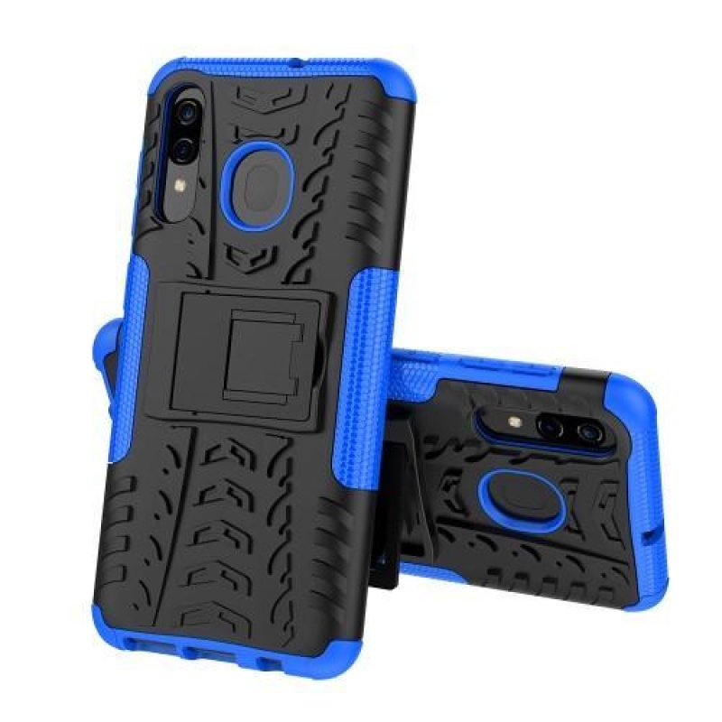 Kick hibrid tartós tok Samsung Galaxy A50 / A30 / A30s / A20 készülékhez - kék