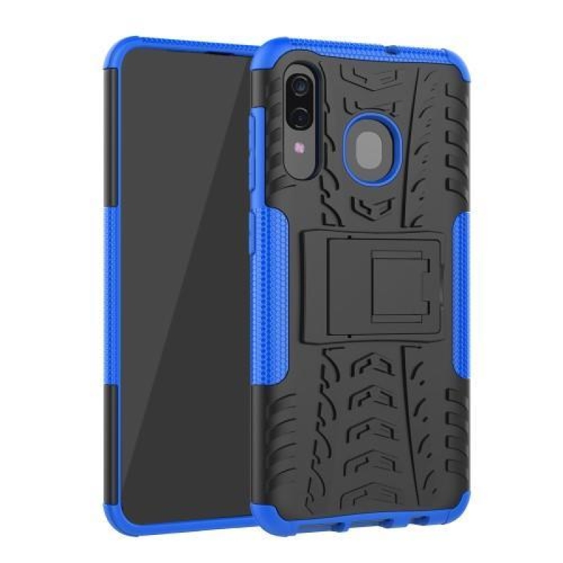 Kick hibrid tartós tok Samsung Galaxy A50 / A30 / A30s / A20 készülékhez - kék
