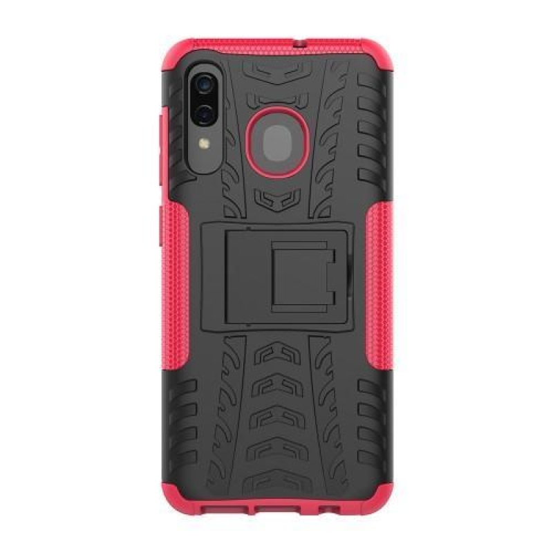 Kick hibrid tartós tok Samsung Galaxy A50 / A30 / A30s / A20 - rózsaszínű