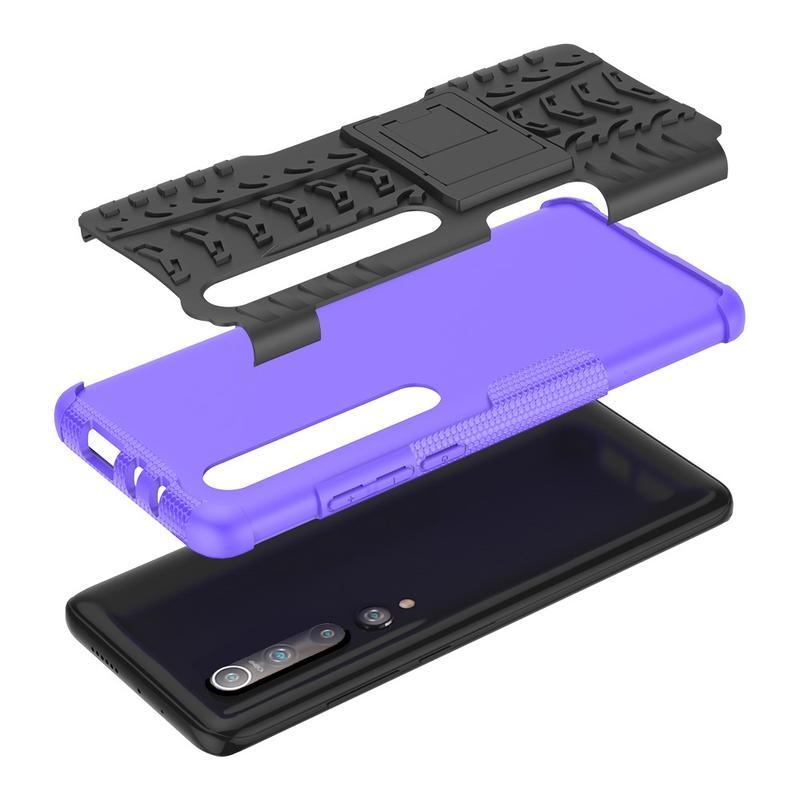 Kick tartós hibrid borítás Xiaomi Mi 10/Mi 10 Pro készülékhez - lila