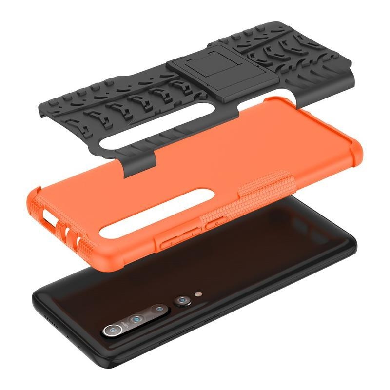 Kick tartós hibrid borítás Xiaomi Mi 10/Mi 10 Pro készülékhez - narancssárga színű