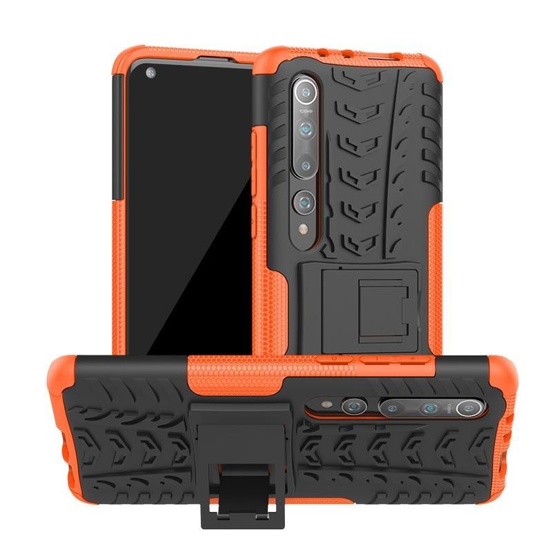 Kick tartós hibrid borítás Xiaomi Mi 10/Mi 10 Pro készülékhez - narancssárga színű