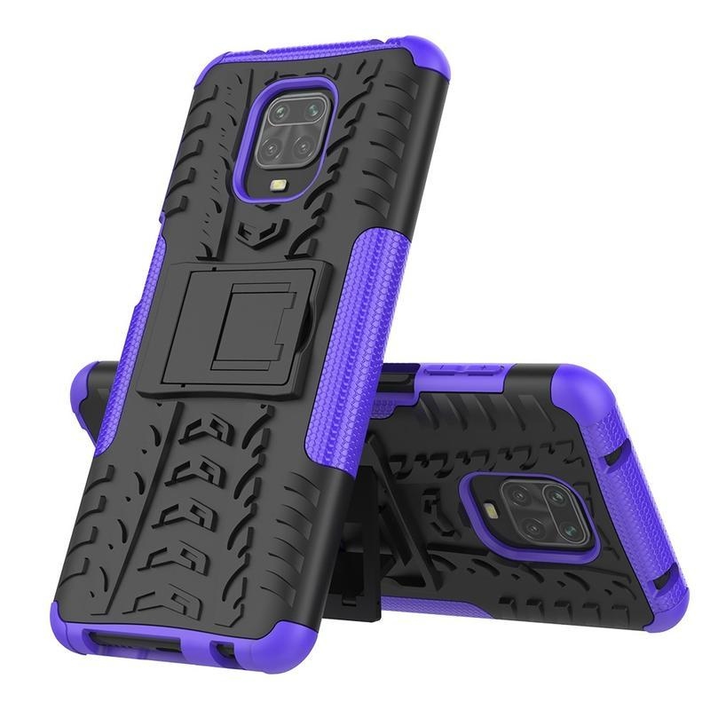 Kick tartós hibrid borító Xiaomi Redmi Note 9 Pro/Note 9S - lila