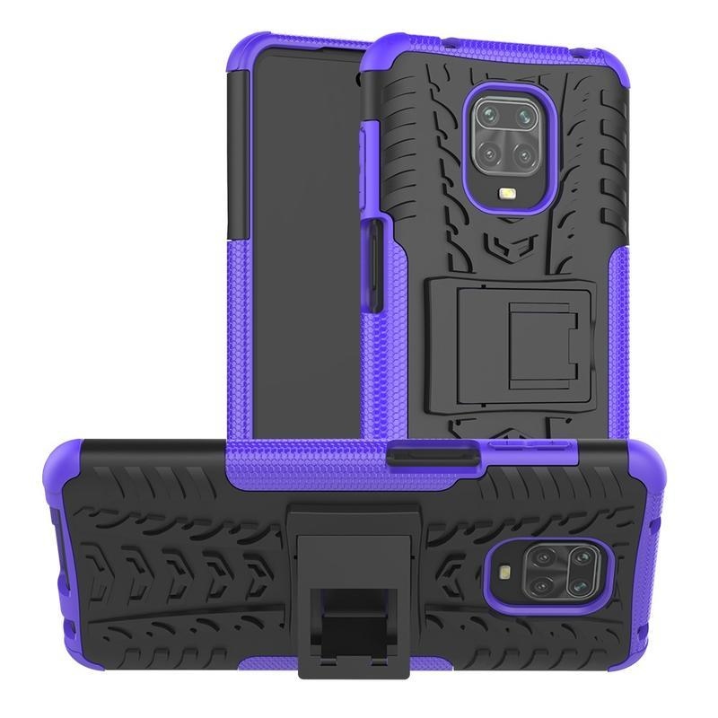 Kick tartós hibrid borító Xiaomi Redmi Note 9 Pro/Note 9S - lila