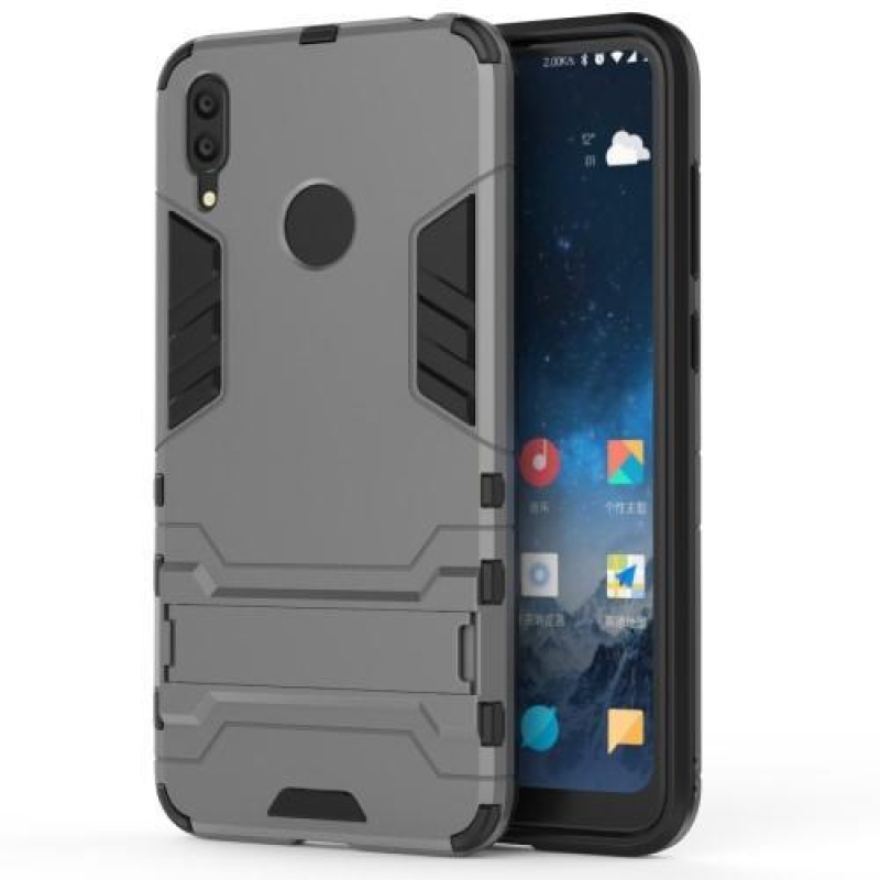 Guard tartós hibrid mobiltok Huawei Y7 (2019) - szürke
