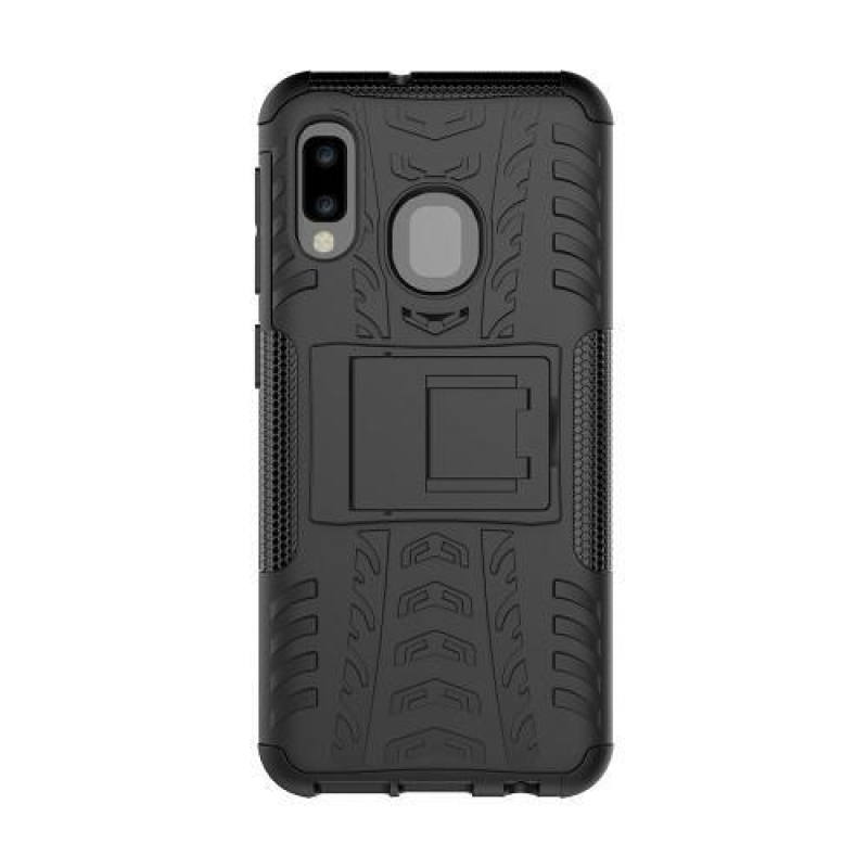 Kick tartós hibrid mobiltáska Samsung Galaxy A20e készülékhez - fekete
